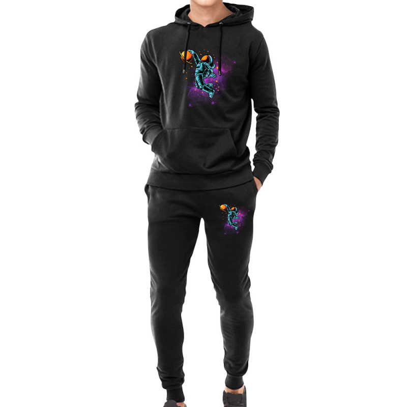 Space Dunk Essential Basketball Astronaut Hoodie & Jogger Set | Artistshot