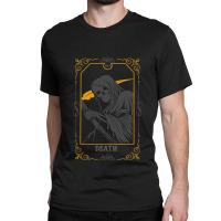 Death Tarot Card Satanic Grim Reaper Occult Witchcraft 220 Classic T-shirt | Artistshot