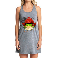 Firefighter Frog Fire Department Fireman Animal Frog Lover 49.png Tank Dress | Artistshot