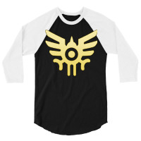 Mark Of Eldrick (dragon Quest) Gold 3/4 Sleeve Shirt | Artistshot