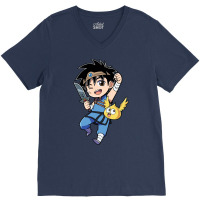 Dragon Warrior Dai X Gomechan   Dragon Quest V-neck Tee | Artistshot