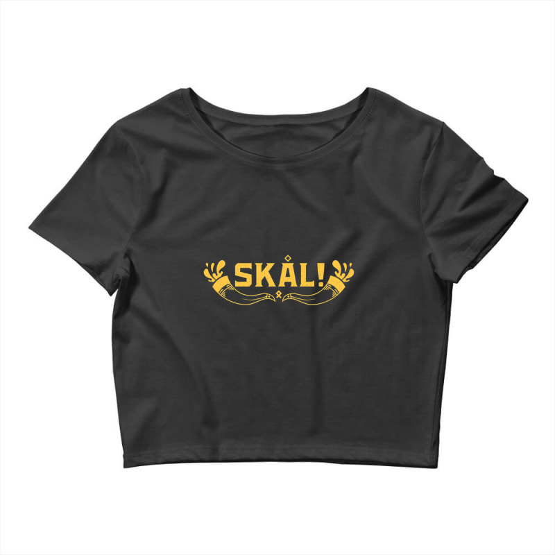 Limited Edition Skal Viking Cheers Skol Pagan Culture And Viking Lifes Crop Top by Sizemore Adame | Artistshot