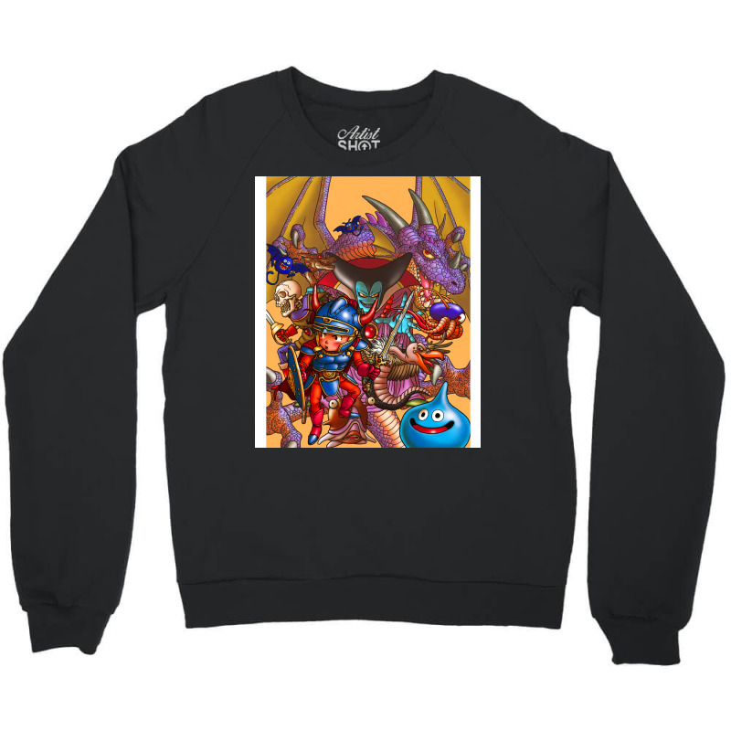 Dragon Warrior Quest Art V 2 Crewneck Sweatshirt by matrismonzono | Artistshot