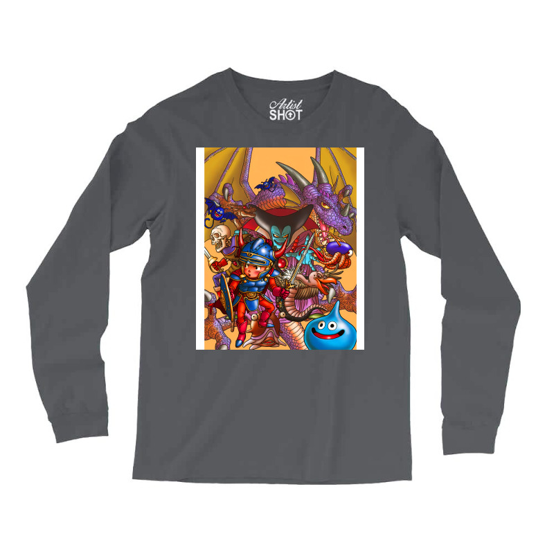 Dragon Warrior Quest Art V 2 Long Sleeve Shirts by matrismonzono | Artistshot