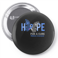 Diabetes Awareness T  Shirt Hope For A Cure  Butterfly Gift Diabetes A Pin-back Button | Artistshot