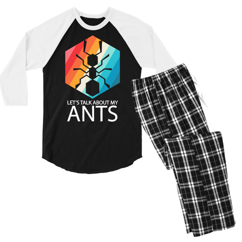 Ants T  Shirt Lets Talk About My Ants T  Shirt Men's 3/4 Sleeve Pajama Set | Artistshot