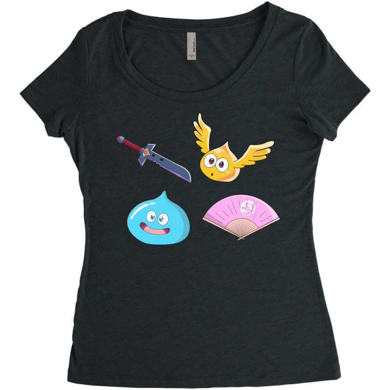 Dragonquest Pack Women's Triblend Scoop T-shirt by matrismonzono | Artistshot