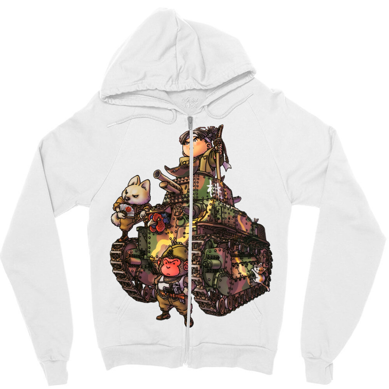 Toriyama Armour Modelling Cover Art Zipper Hoodie by pikusharm6 | Artistshot