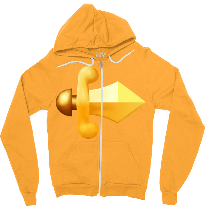 Dragon Quest Mini Sword Zipper Hoodie by casonedionq | Artistshot