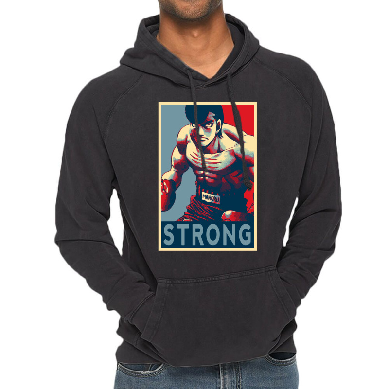 Mamoru Takamura Strong Hajime No Ippo Vintage Hoodie by lecykwaffe2 | Artistshot