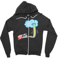 Rainbow Sickness Consumerism Zipper Hoodie | Artistshot