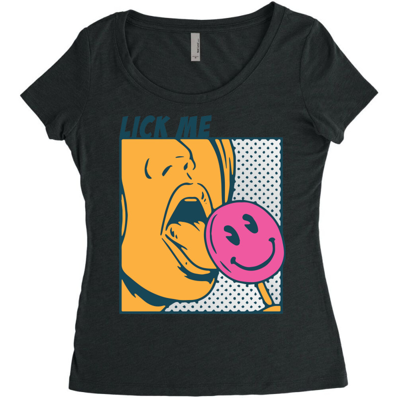 Lick Me Women's Triblend Scoop T-shirt by SarongS | Artistshot