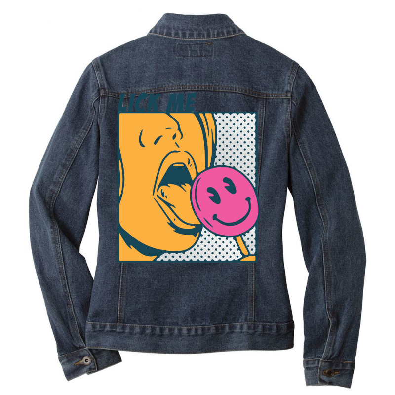 Lick Me Ladies Denim Jacket by SarongS | Artistshot