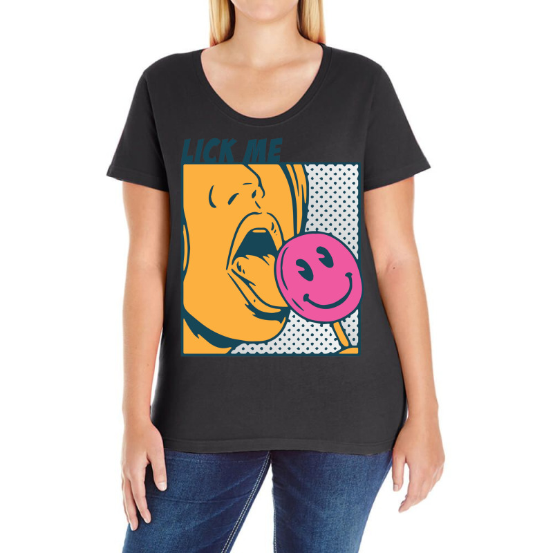 Lick Me Ladies Curvy T-Shirt by SarongS | Artistshot