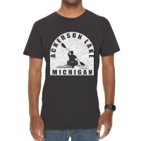 Trending Ackerson Lake Kayaking Michigan Vintage T-shirt | Artistshot