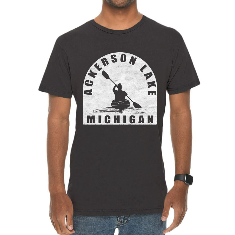 Trending Ackerson Lake Kayaking Michigan Vintage T-shirt | Artistshot