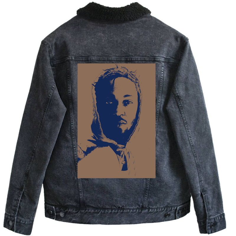 Trending Kendrick Lamar Amazing Potrait Unisex Sherpa-Lined Denim Jacket by Box Bingham | Artistshot