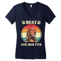 Dog Mom Gifts T  Shirt Funny Best Cocker Spaniel Dog Mom For Dog Lover Women's V-neck T-shirt | Artistshot