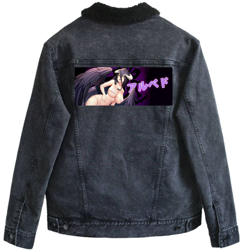 Albedo Anime Slap Unisex Sherpa-lined Denim Jacket | Artistshot