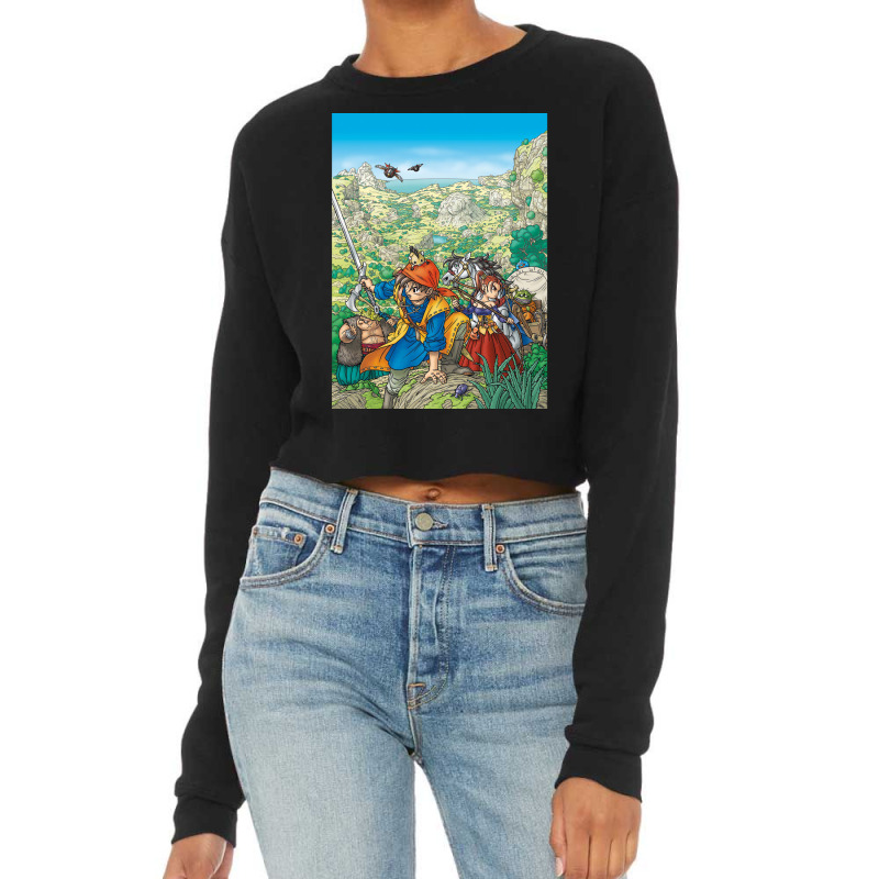 New Dragon Quest Cropped Sweater by quilebsapievl | Artistshot