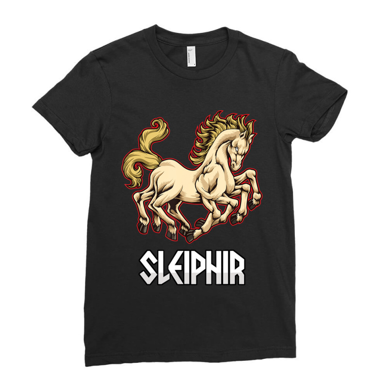 Limited Edition Sleipnir Odin's Eight Legged Horse Norse Mythology Ladies Fitted T-Shirt by Sizemore Adame | Artistshot