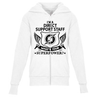 Direct Support Staff Youth Zipper Hoodie | Artistshot