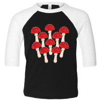 Hot Trend Fly Agaric Red Mushrooms Toddler 3/4 Sleeve Tee | Artistshot