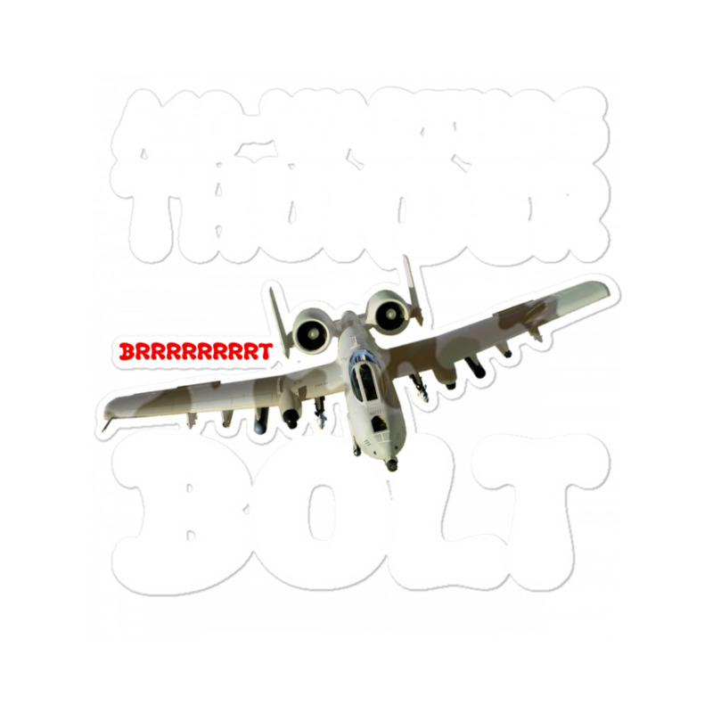 A10 Warthog Thunder Bolt For Dark Sticker | Artistshot