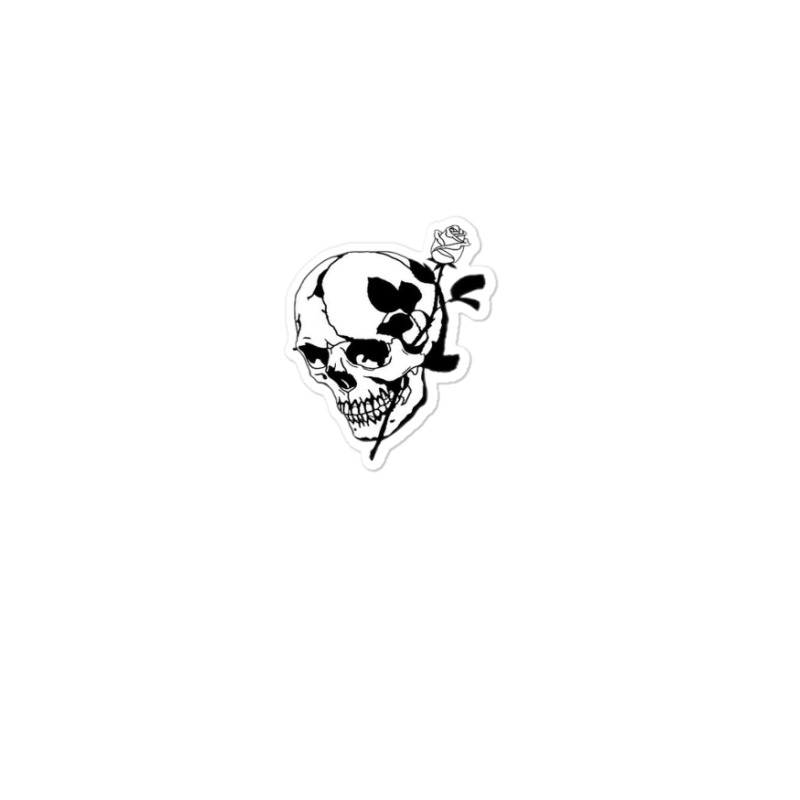 Aesthetic Skull Rose Sticker | Artistshot