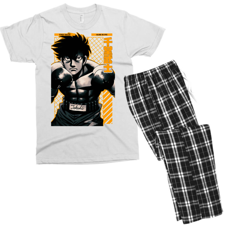 Sendo Takeshi  Hajime No Ippo  Anime Star Edition Gold Men's T-shirt Pajama Set by lecykwaffe2 | Artistshot