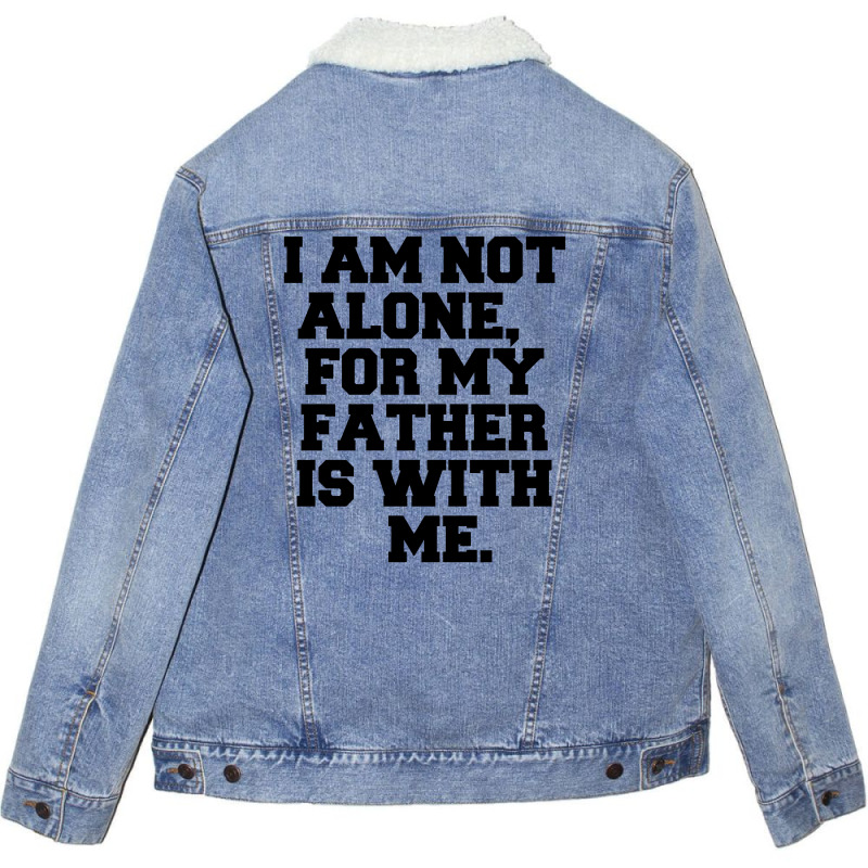 I Am Not Alone Unisex Sherpa-lined Denim Jacket | Artistshot