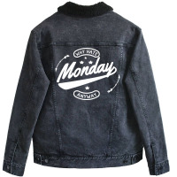 Why Hate Monday Unisex Sherpa-lined Denim Jacket | Artistshot