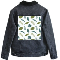 Summer People Patterns 07 Unisex Sherpa-lined Denim Jacket | Artistshot