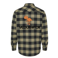 Velociraptor Dinosaur Flannel Shirt | Artistshot