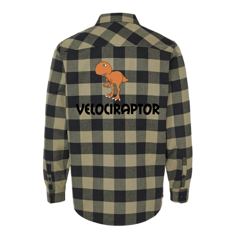 Velociraptor Dinosaur Flannel Shirt by Perfect Designers | Artistshot