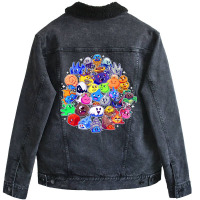 Dragon Quest Slimes 3 Unisex Sherpa-lined Denim Jacket | Artistshot