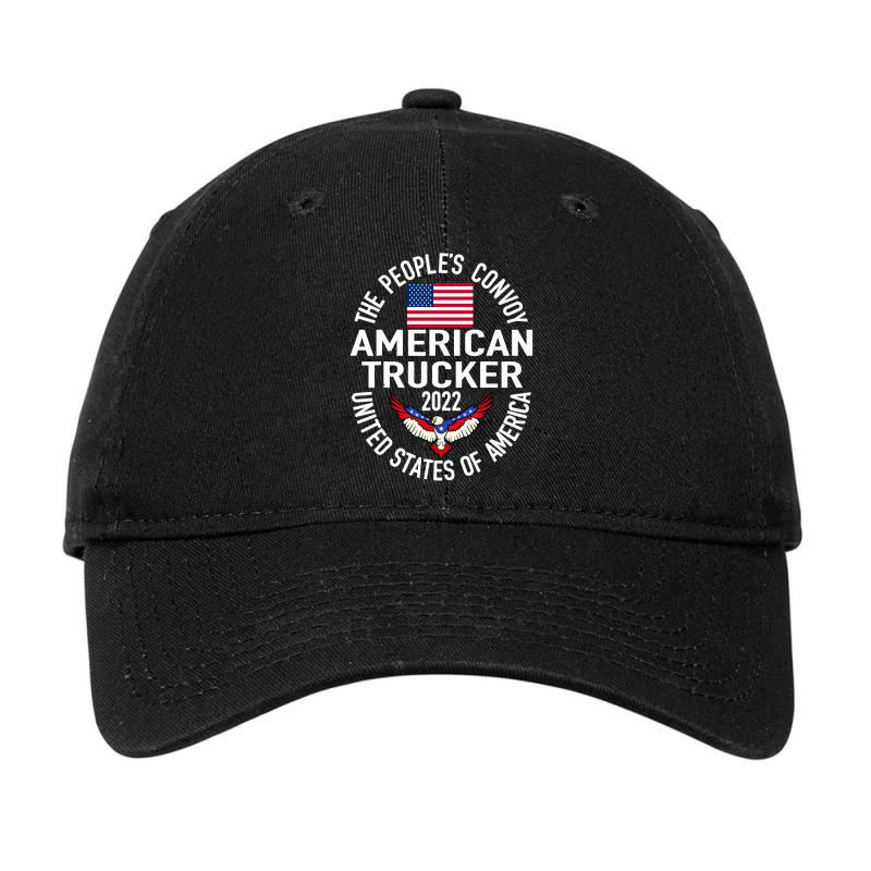 The Peoples Convoy 2022 America Truckers Freedom Convoy Usa Adjustable Cap by saterseim | Artistshot