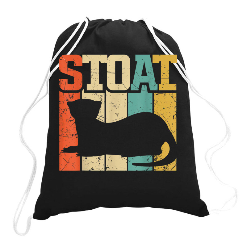 Vintage Stoat Short-tailed Weasel Ermine Drawstring Bags | Artistshot