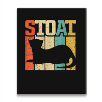 Vintage Stoat Short-tailed Weasel Ermine Metal Print Vertical | Artistshot