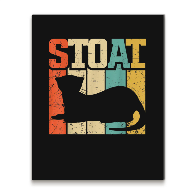 Vintage Stoat Short-tailed Weasel Ermine Metal Print Vertical | Artistshot