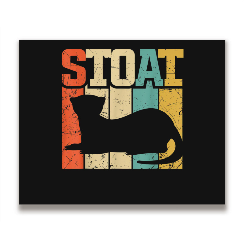 Vintage Stoat Short-tailed Weasel Ermine Metal Print Horizontal | Artistshot