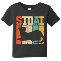 Vintage Stoat Short-tailed Weasel Ermine Baby Tee | Artistshot