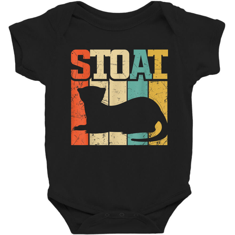 Vintage Stoat Short-tailed Weasel Ermine Baby Bodysuit | Artistshot