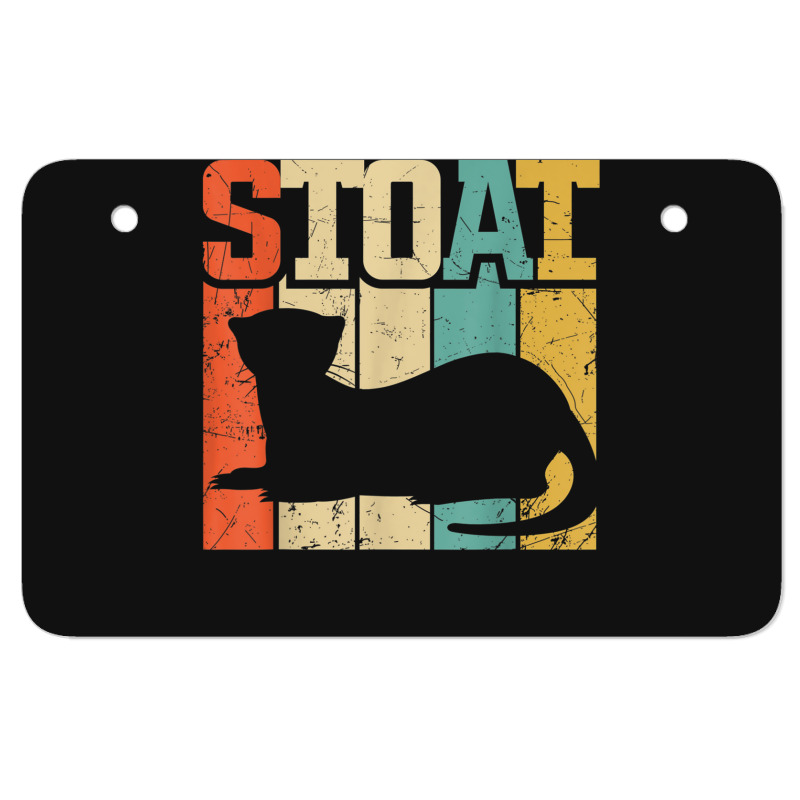 Vintage Stoat Short-tailed Weasel Ermine Atv License Plate | Artistshot