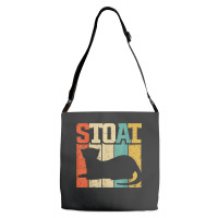 Vintage Stoat Short-tailed Weasel Ermine Adjustable Strap Totes | Artistshot