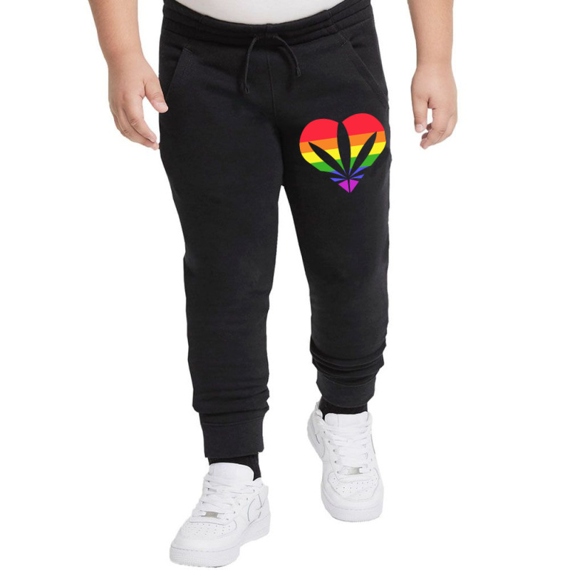 Limited Edition Pride Weed Heart Youth Jogger | Artistshot