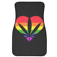 Limited Edition Pride Weed Heart Front Car Mat | Artistshot