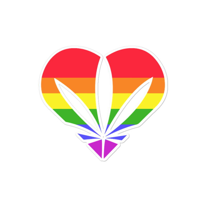 Limited Edition Pride Weed Heart Sticker | Artistshot