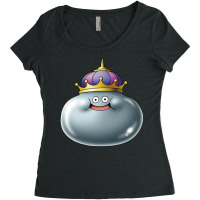 King Metal Slime   Dragon Quest Women's Triblend Scoop T-shirt | Artistshot