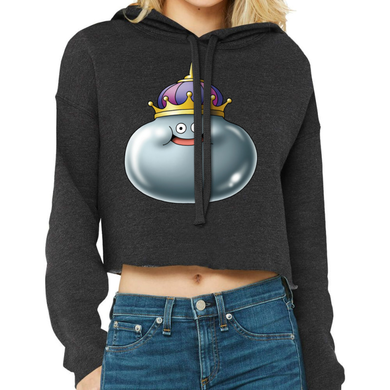 King Metal Slime   Dragon Quest Cropped Hoodie by knpckrusevf | Artistshot